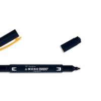 TOMBOW Surligneur MONOEDGE 2 pointes fine/biseautée. Séchage rapide. Coloris jaune doré