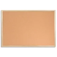 BI-OFFICE Tableau d'Affichage en Liège, double face, cadre en bois de pin. Format 40x30 cm