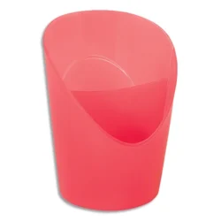 ESSELTE Colour'Breeze Pot à crayons, avec séparateur, corail, 628459