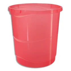 ESSELTE Colour'Breeze Corbeille à papier, 14 litres, corail, 628461