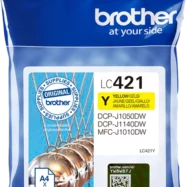 BROTHER Cartouche jet d'encre jaune LC421Y