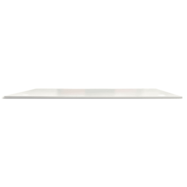 Plateau FLEXI mélaminé 25mm 140x80cm pré-percés pour obturateur. Coloris Blanc