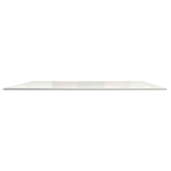 Plateau FLEXI mélaminé 25mm 160x70cm pré-percés pour obturateur. Coloris Blanc