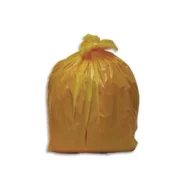 Boîte 250 sacs poubelles traditionnels 110 litres renforcés translucides jaune 70x110cm 32 microns NFE