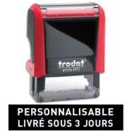 TRODAT PRINTY 4911 - 2 lignes - tampon société personnalisable empreinte 38x14mm