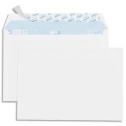 GPV Boîte de 500 enveloppes vélin Blanc 80g C5 162x229mm auto-adhésives