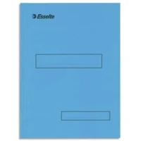 ESSELTE Boîte de 100 sous-dossiers 160g à 2 rabats Bleu Scor, pour dossiers armoire et tiroir