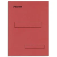 ESSELTE Boîte de 100 sous-dossiers 160g à 2 rabats Rouge Scor, pour dossiers armoire et tiroir