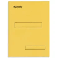 ESSELTE Boîte de 100 sous-dossiers 160g à 2 rabats Jaune Scor, pour dossiers armoire et tiroir