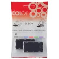 COLOP Blister de 2 recharges E/12 pour appareils S120W/S120WD. Coloris noir