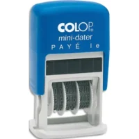 COLOP Dateur formule bicolore PAYE LE - Printer Mini S 160 L4 à encrage auto. Hauteur caractères 4mm