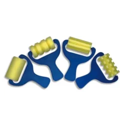 GRAINE CREATIVE Lot de 4 rouleaux en mousse assortis avec bac