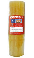 Kores Ruban adhésif TUBE 19 mm x 33 m, transparent