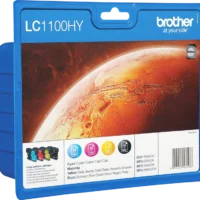 BROTHER Pack de 4 couleurs Jet d'encre HC LC1100HYVALBP