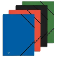 PERGAMY Chemise 3 rabats et élastique en polypropylène 4/10e coloris assortis