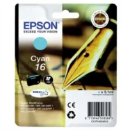 EPSON Cartouche Jet d'Encre DURABrite Ultra Cyan ''Stylo à plume'' 16 (T1622) - C13T16224012