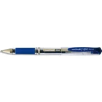 UNI-BALL Stylo bille pointe large encre gel Bleu SIGNO BROAD, corps avec grip +capuchon UNI-BALL