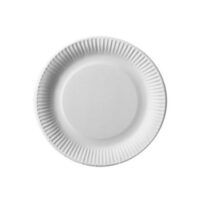 Assiette en carton "pure", rond, 150 mm, blanc