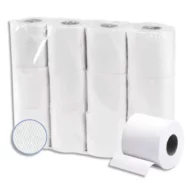 Colis de 48 rouleaux de Papier toilette Extra ouate Blanche recyclée 2 plis, 200 feuilles 247245R