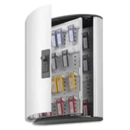 DURABLE Armoire à clés Keybox pour 48 portes clés avec serrure à code, couleur argent