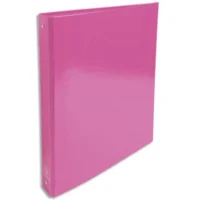 EXACOMPTA Classeur 4 anneaux 30mm IDERAMA en carte 18/10ème. Dos 4 cm, format A4. Coloris Rose