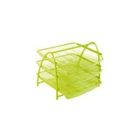 ALBA Corbeille à courrier Mesh, A4, en fil d'acier, vert