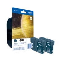 BROTHER Twin Pack Jet d'encre Noire LC1100BKBP2