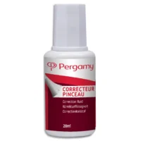 Flacon correcteur fluide avec pinceau PERGAMY , contenance 20 ml