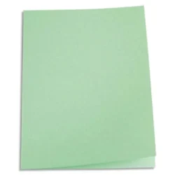 PERGAMY Paquet de 100 chemises carte 170 grammes coloris Vert