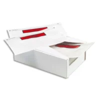 PERGAMY Boîte de 250 Pochettes d'expédition document ci-inclus - Format DL : 225 x 115 mm transparent