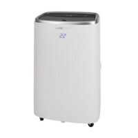 CLATRONIC Climatiseur mobile CL 3750 WiFi, blanc  contrôle Wifi, minuterie programmable, ventilation à 2 vitesses, 3 en 1: rafraîchir, déshumidifier, ventiler, réfrigérant : R 290, 65 dB(A), roulettes, à télécommande, classe énergétique A