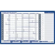 CBG Planning scolaire de Janvier à Décembre 2024, effaçable à sec, 60x99cm