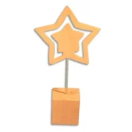 GRAINE CREATIVE Porte photo etoile base carrée