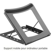 DIGITUS Support pour ordinateur portable, en acier, noir