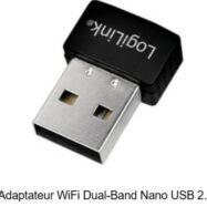 LogiLink Adaptateur WiFi sans fil Dual Band, noir
