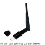 LogiLink Adaptateur WiFi Dual-Band USB 2.0, avec antenne