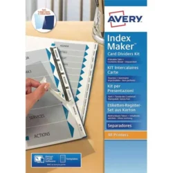 AVERY Kit de présentation ''Indexmaker'' 6 touches 05002061