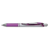 PENTEL Roller à encre gel ENERGEL RT rétractable pointe moyenne coloris Violet BL77-V