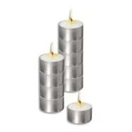 Sachet de 10 bougies chauffe plat blanche longue durée