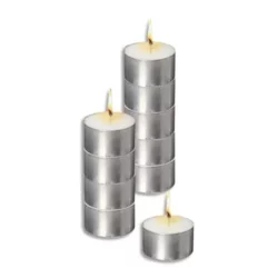 Sachet de 10 bougies chauffe plat blanche longue durée