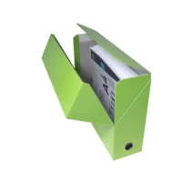 EXACOMPTA Boîte de transfert Iderama, carte lustrée pelliculée, dos 9 cm, 34x25,5 cm, coloris Vert