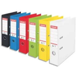 ESSELTE Classeur à levier N°1 POWER, A4, 7,5 cm, PP, assorti de couleurs