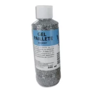 O COLOR Flacon de 250 ml de gel pailleté argent