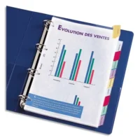 OXFORD Intercalaires 12 positions à onglets personnalisables en PVC 17/100e. Format A4+. Coloris assortis