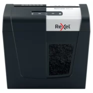 REXEL Destructeur Secure MC3 3 feuilles+agrafes/trombone,coupe micro, P-5, corbeille 10L 2020128EU