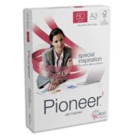 ANTALIS Ramette de 500 feuilles PIONEER A3 80g, papier sans chlore extra Blanc CIE 172 393236