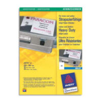 AVERY Boîte de 10 étiquettes ultra-résistantes jet encre format 210x297mm