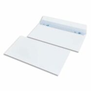 BONG Boîte de 500 enveloppes NF DL 110x220mm vélin Blanc 80g auto-adhésive 10691