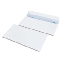 BONG Boîte de 500 enveloppes NF DL 110x220mm vélin Blanc 80g auto-adhésive 10691