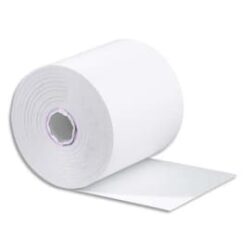 Bobine carte bancaire 57x60x12mm, longueur 40 mètres, papier thermique 55g 1 pli sans BPA